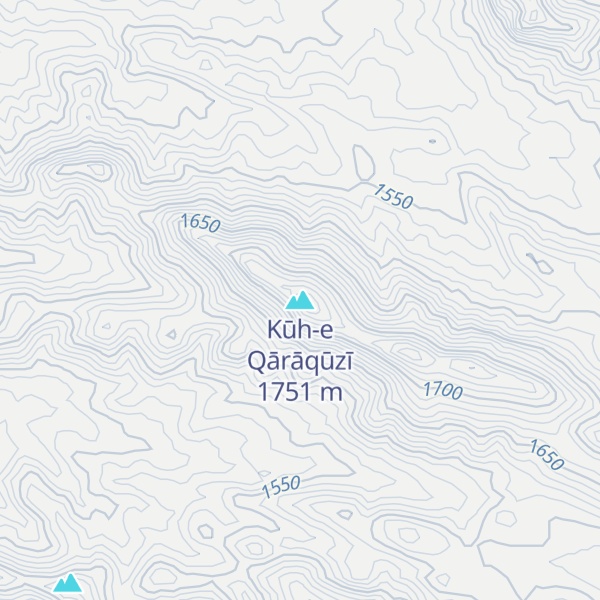 Map of Kūh-e Qārāqūzī