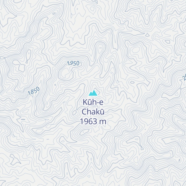Map of Kūh-e Chakū