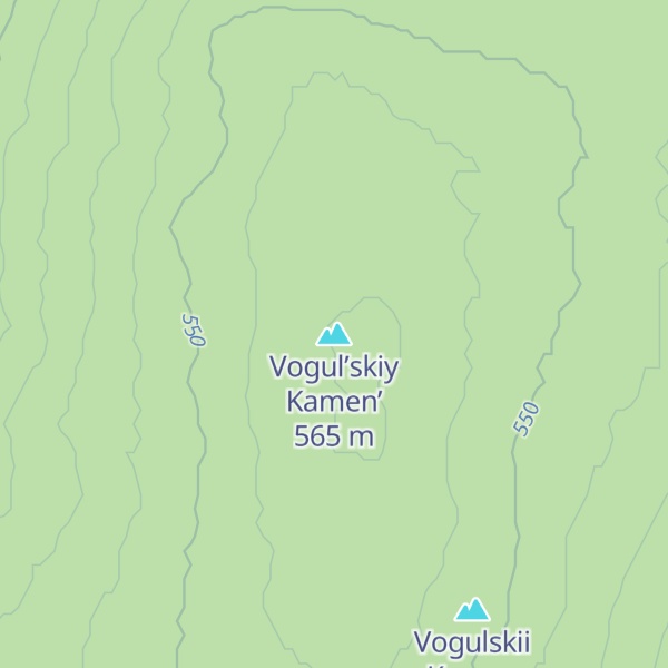 Map of Vogul’skiy Kamen’