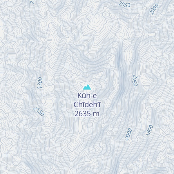 Map of Kūh-e Chīdeh’ī
