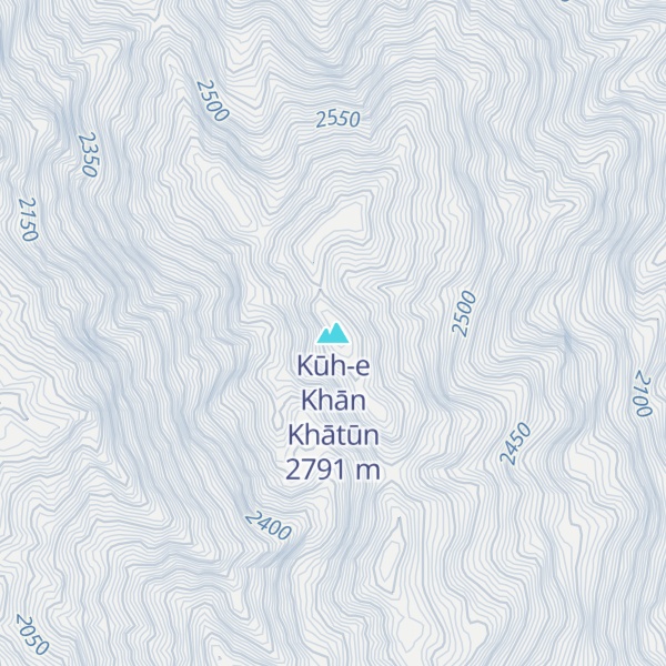Map of Kūh-e Khān Khātūn