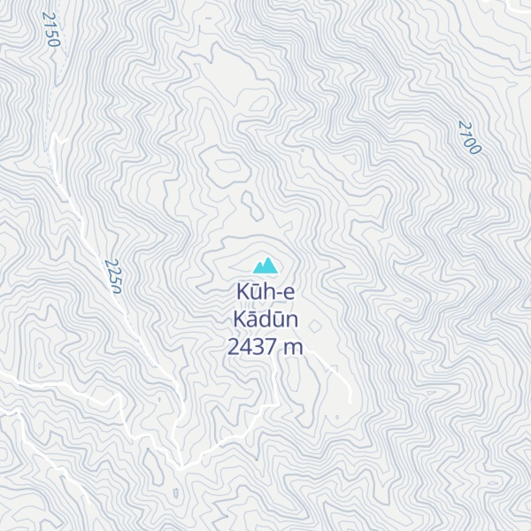 Map of Kūh-e Kādūn