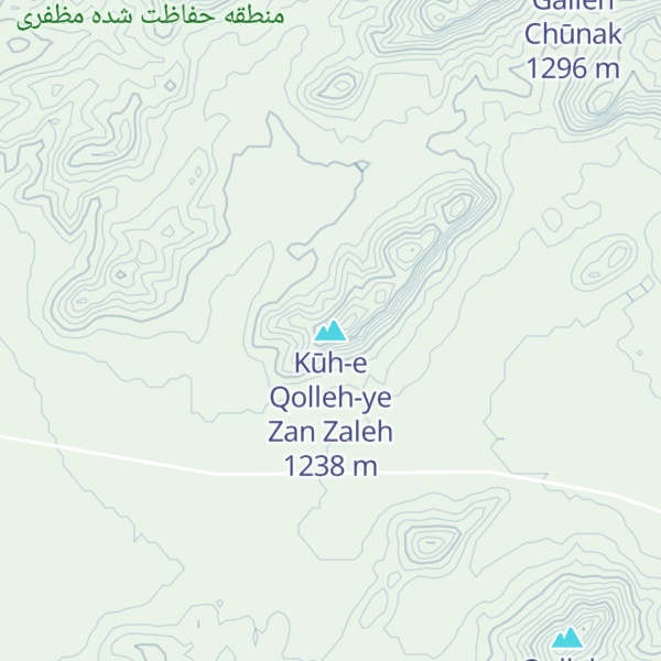 Map of Kūh-e Qolleh-ye Zan Zaleh