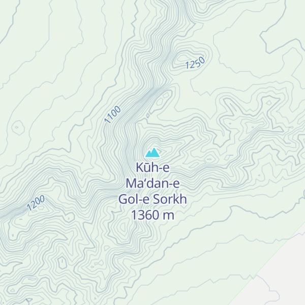Map of Kūh-e Ma‘dan-e Gol-e Sorkh