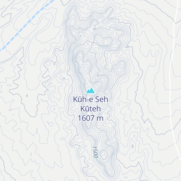 Map of Kūh-e Seh Kūteh