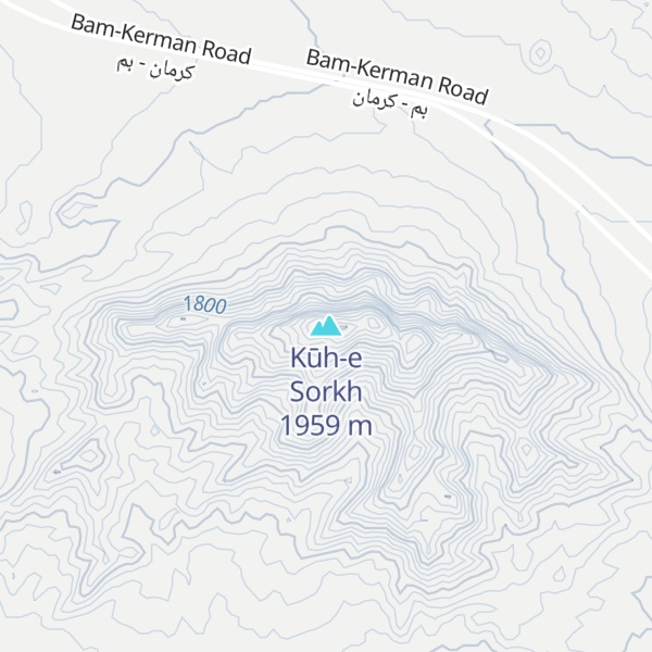 Map of Kūh-e Sorkh