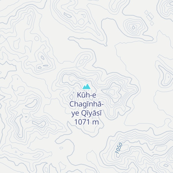 Map of Kūh-e Chagīnhā-ye Qīyāsī