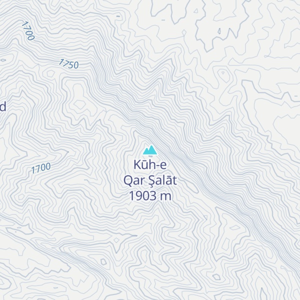Map of Kūh-e Qar Şalāt