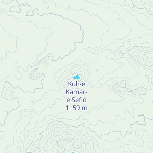 Map of Kūh-e Kamar-e Sefīd