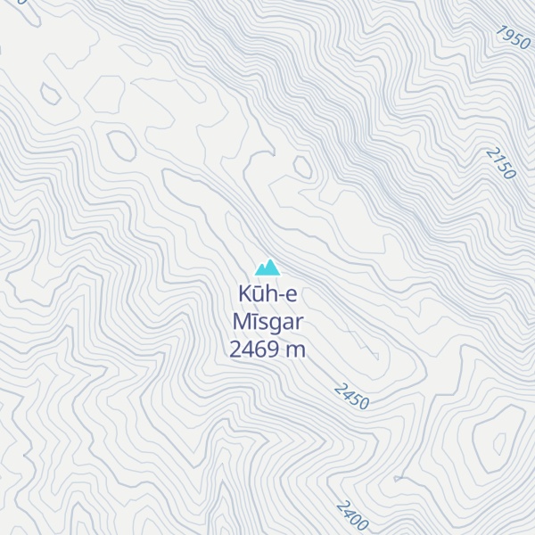 Map of Kūh-e Mīsgar