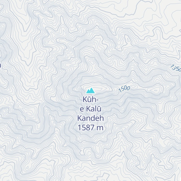 Map of Kūh-e Kalū Kandeh
