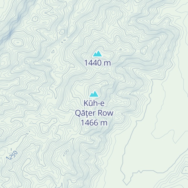 Map of Kūh-e Qāţer Row
