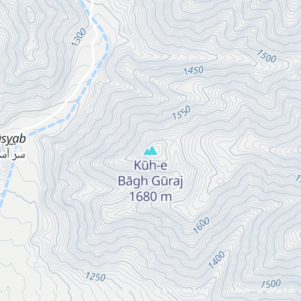 Map of Kūh-e Bāgh Gūraj