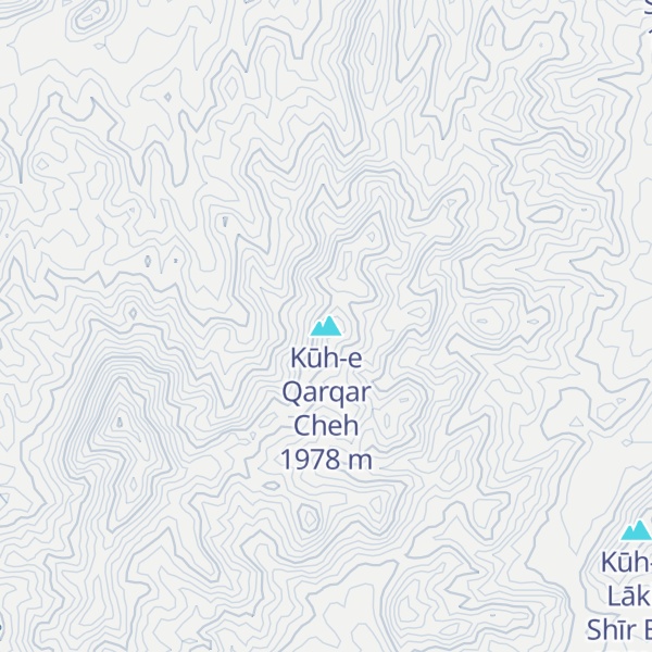 Map of Kūh-e Qarqar Cheh