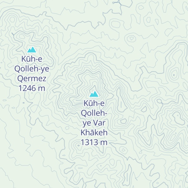 Map of Kūh-e Qolleh-ye Var Khākeh