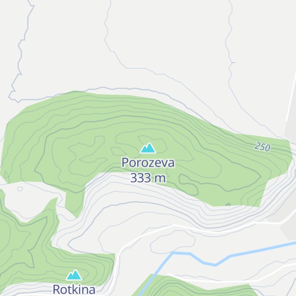 Map of Porozeva