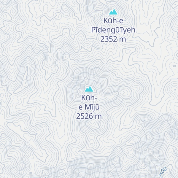 Map of Kūh-e Mījū