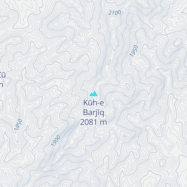 Map of Kūh-e Barjīq