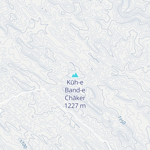 Map of Kūh-e Band-e Chāker