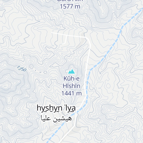 Map of Kūh-e Hīshīn
