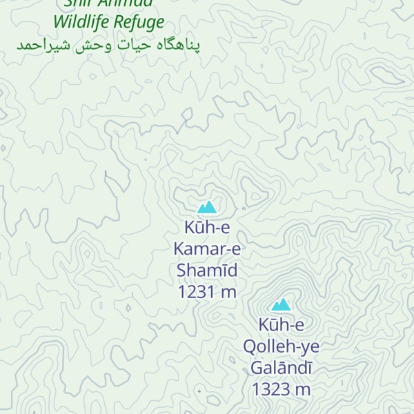 Map of Kūh-e Kamar-e Shamīd