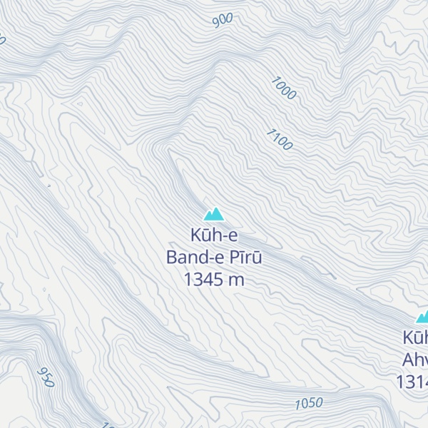 Map of Kūh-e Band-e Pīrū