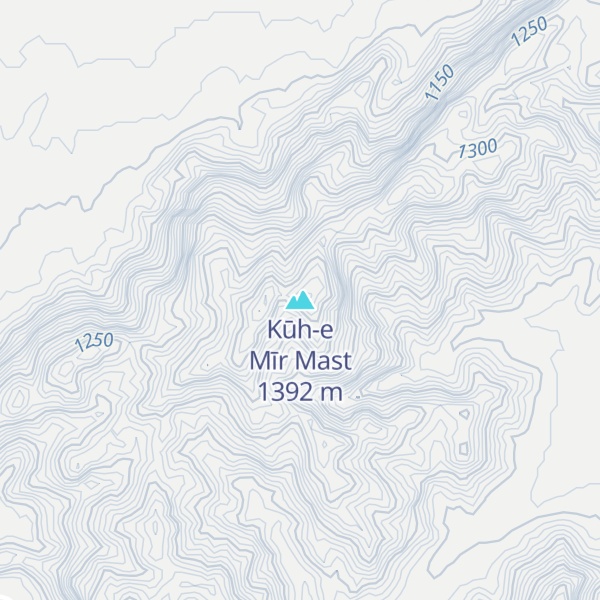 Map of Kūh-e Mīr Mast