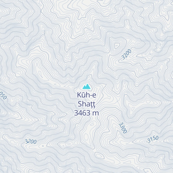Map of Kūh-e Shaţţ