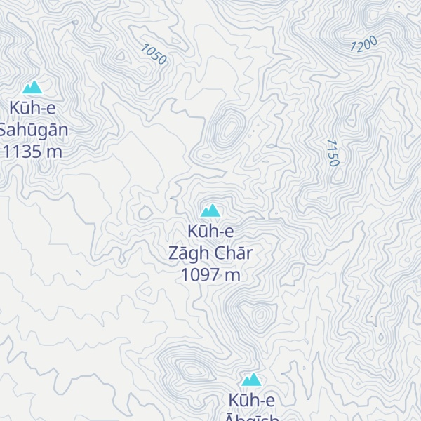 Map of Kūh-e Zāgh Chār