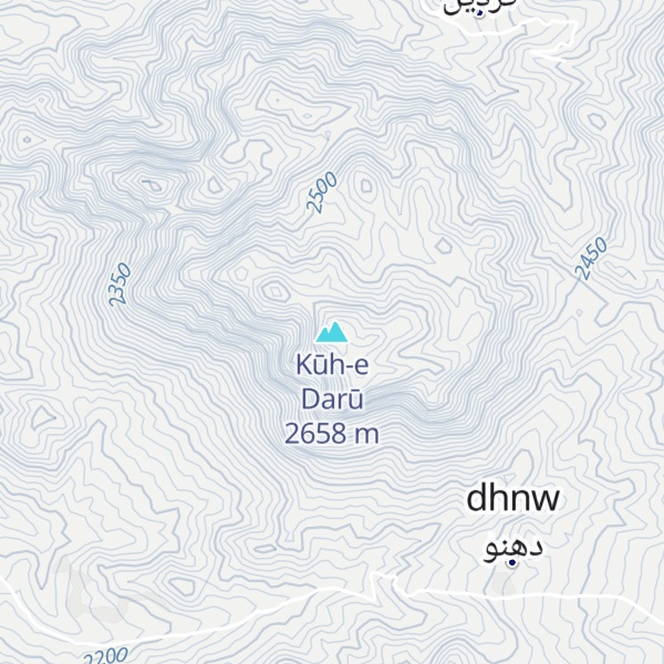 Map of Kūh-e Darū