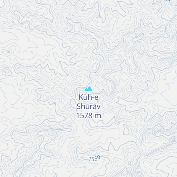 Map of Kūh-e Shūrāv