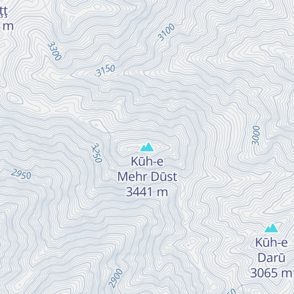 Map of Kūh-e Mehr Dūst
