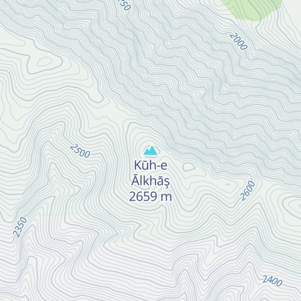Map of Kūh-e Ālkhāş