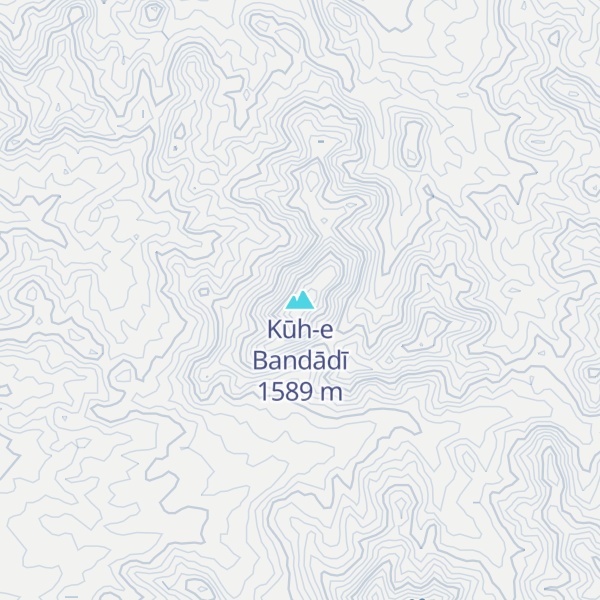 Map of Kūh-e Bandādī