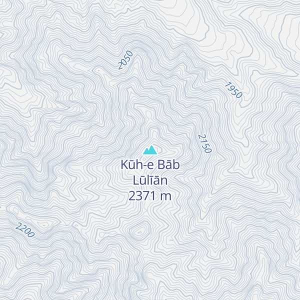 Map of Kūh-e Bāb Lūlīān