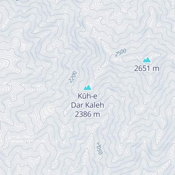 Map of Kūh-e Dar Kaleh
