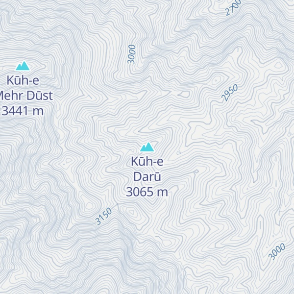 Map of Kūh-e Darū