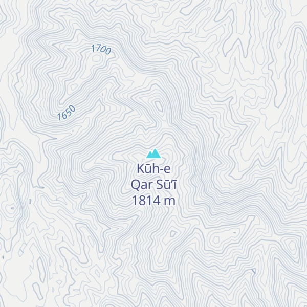 Map of Kūh-e Qar Sū’ī