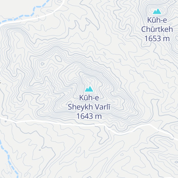 Map of Kūh-e Sheykh Varlī