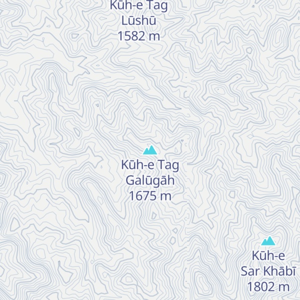Map of Kūh-e Tag Galūgāh