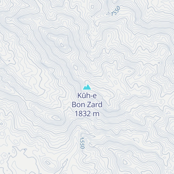 Map of Kūh-e Bon Zard