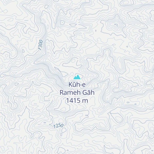 Map of Kūh-e Rameh Gāh