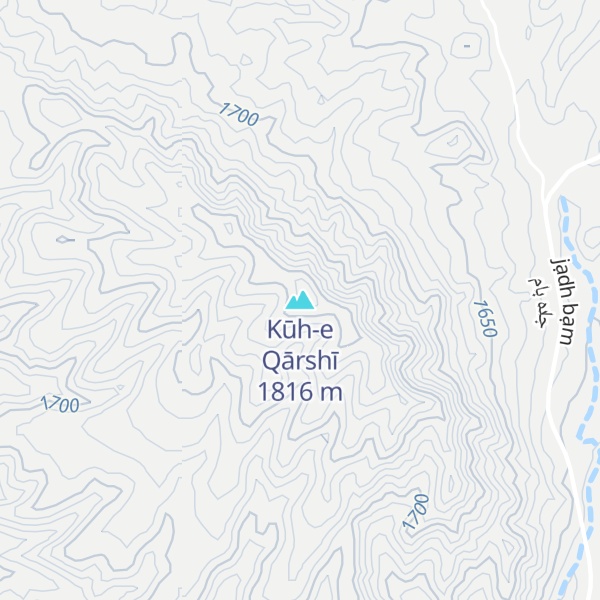 Map of Kūh-e Qārshī