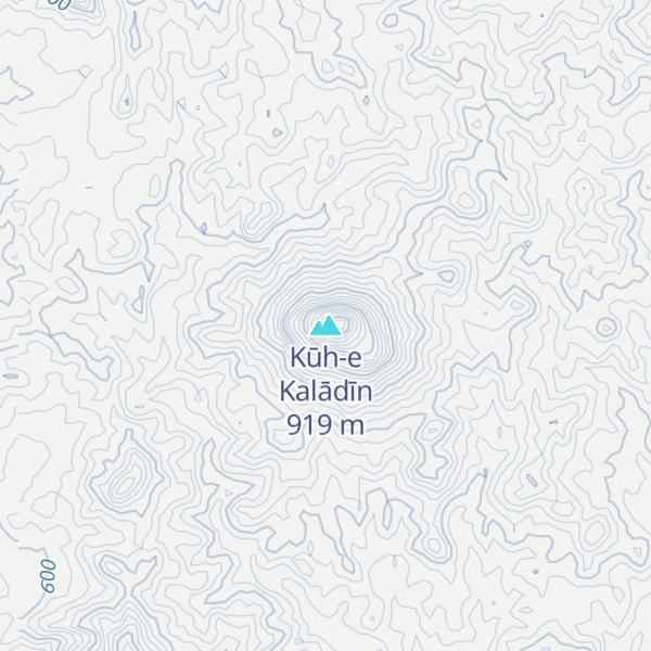 Map of Kūh-e Kalādīn