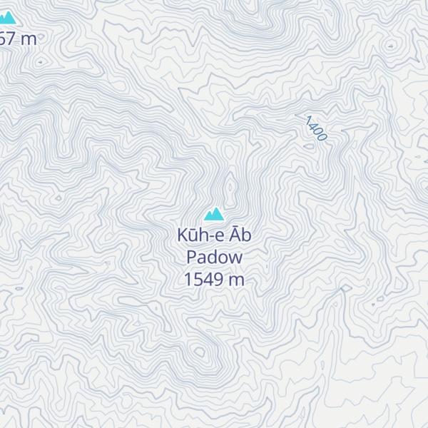 Map of Kūh-e Āb Padow