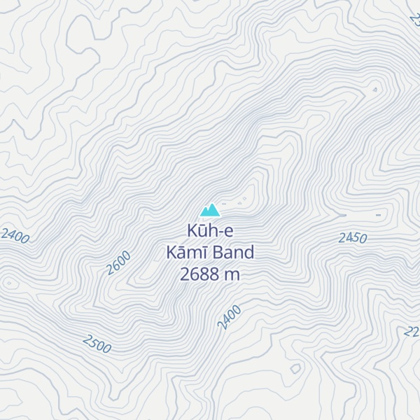 Map of Kūh-e Kāmī Band