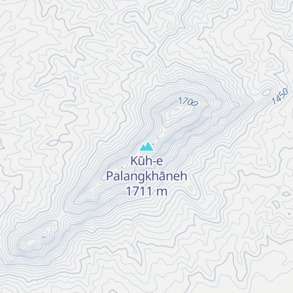 Map of Kūh-e Palangkhāneh