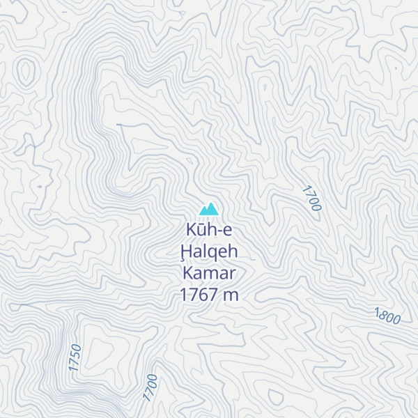 Map of Kūh-e Ḩalqeh Kamar
