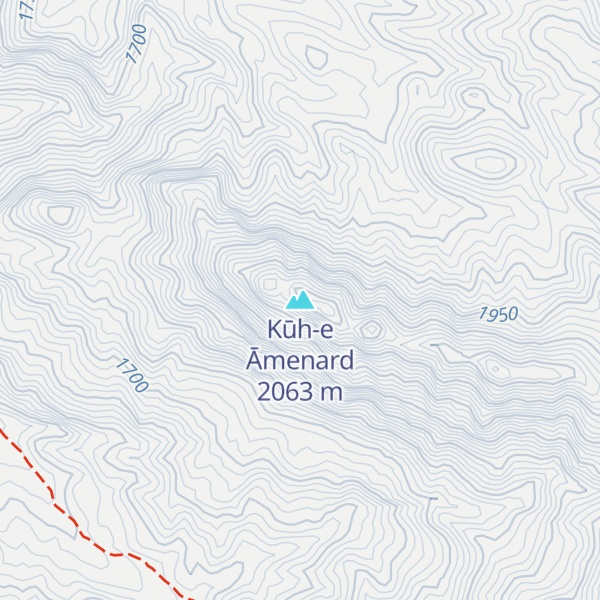 Map of Kūh-e Āmenard