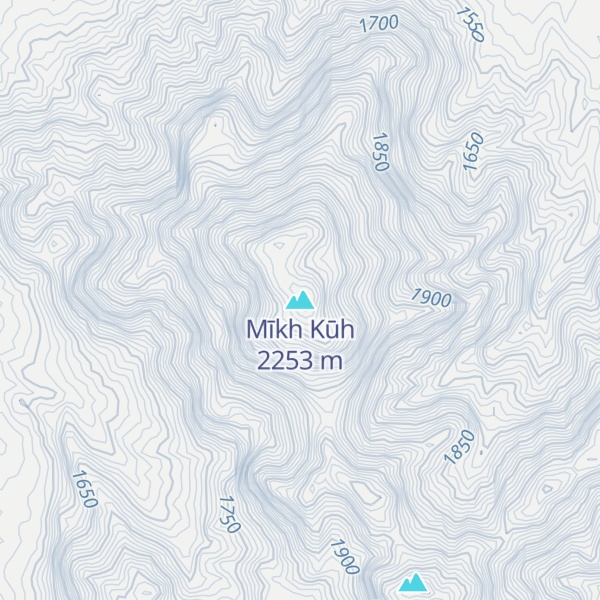 Map of Mīkh Kūh